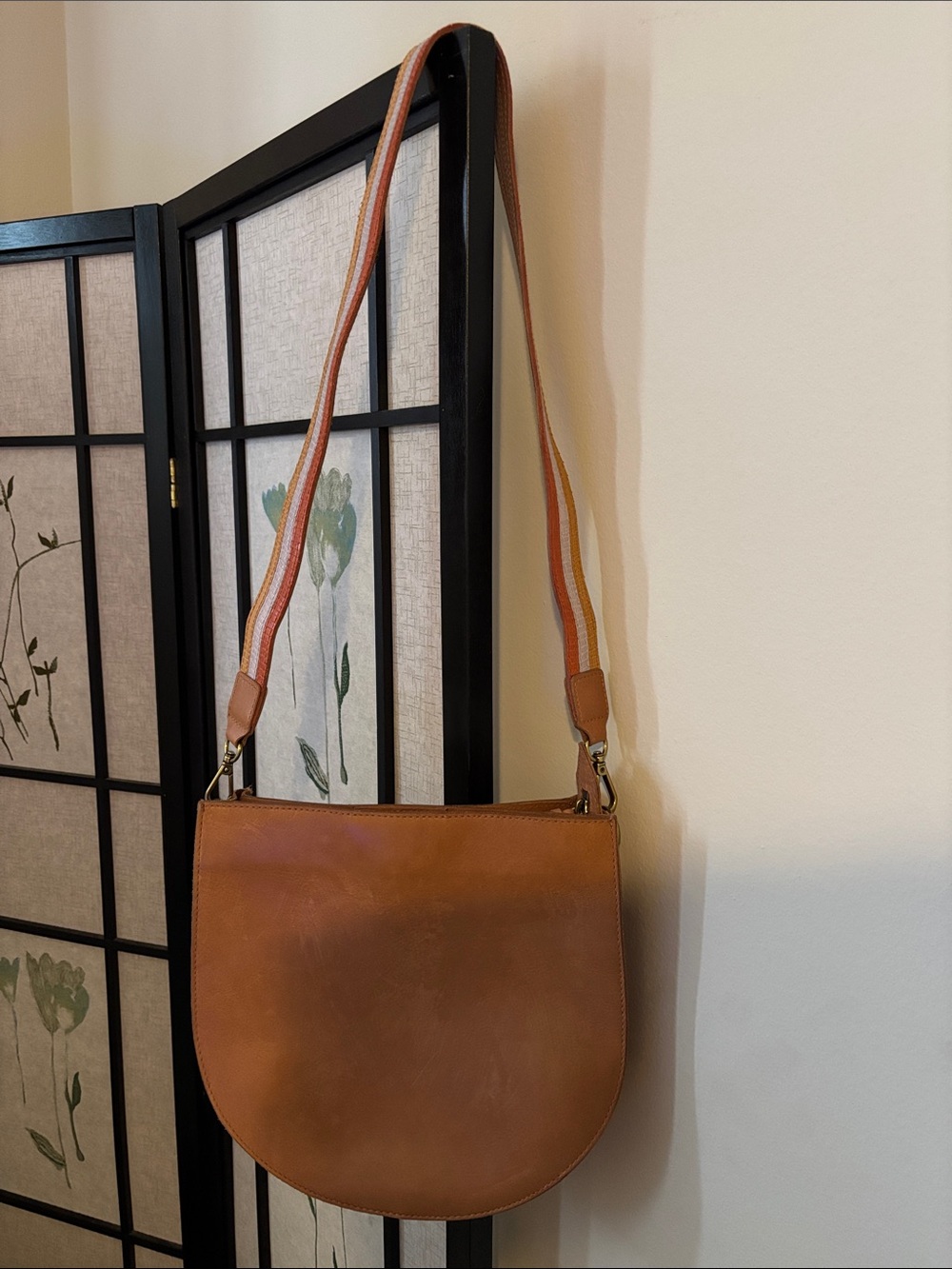 Madewell Tan Leather Crossbody Bag